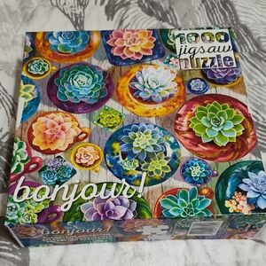 Bonjour! 1000 Piece "Succulent Selection"  Jigsaw Puzzle